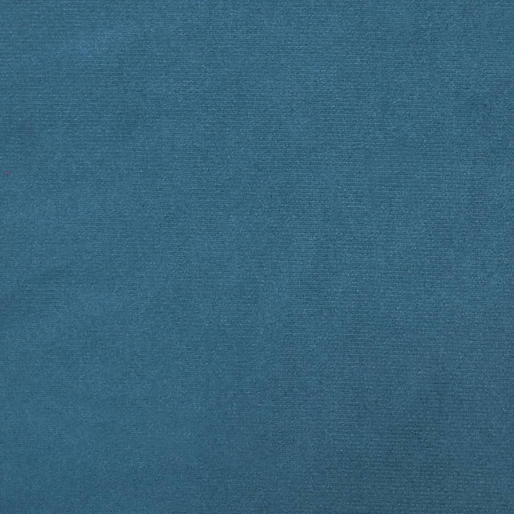 Ensemble de canapés 2 pcs avec coussins bleu velours - XIOS