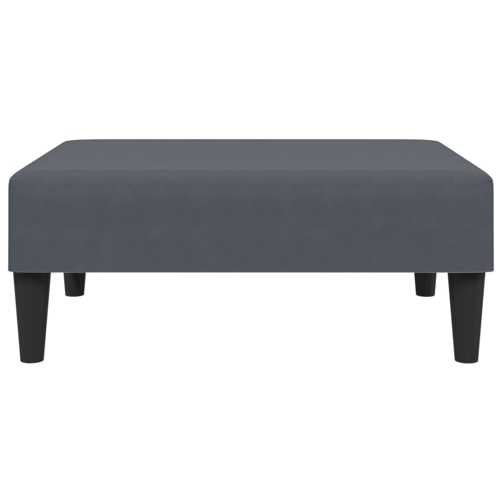 Ensemble de canapés 2 pcs avec coussins gris foncé velours - XIOS
