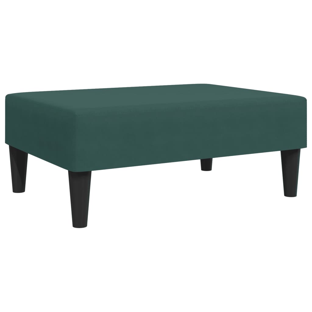 Ensemble de canapés 2 pcs avec coussins vert foncé velours - XIOS