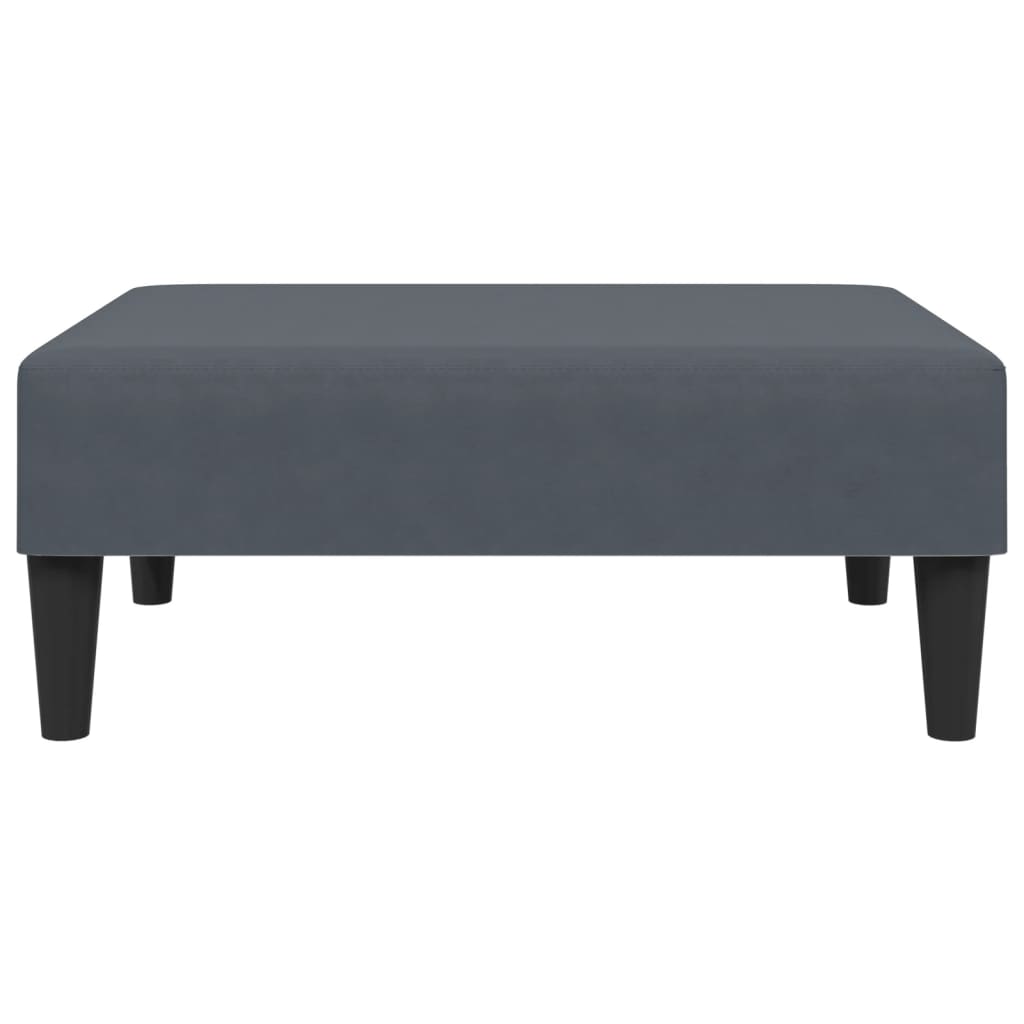 Ensemble de canapés 2 pcs avec coussins gris foncé velours - XIOS