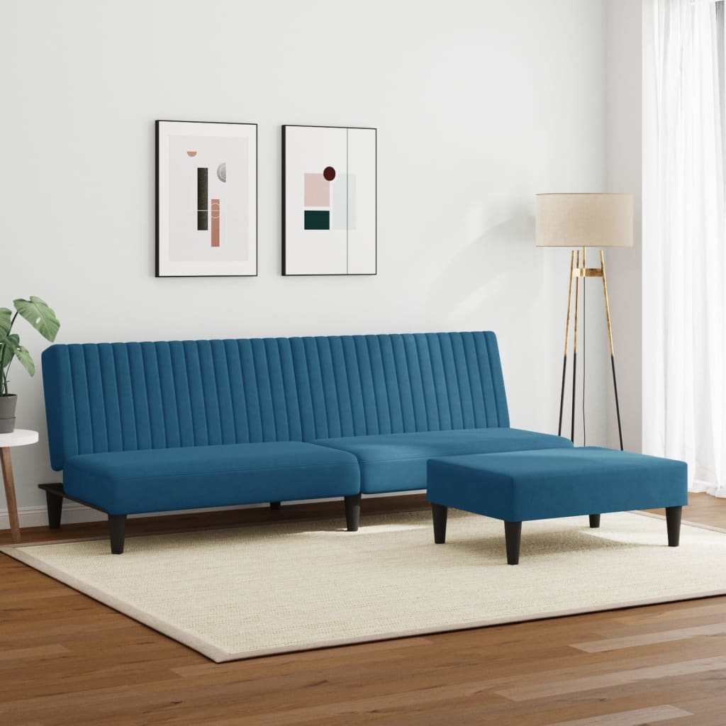Ensemble de canapés 2 pcs bleu velours - XIOS