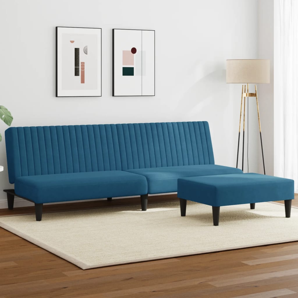 Ensemble de canapés 2 pcs bleu velours - XIOS