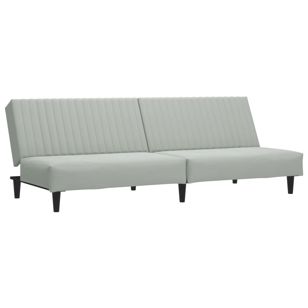 Ensemble de canapés 2 pcs gris clair velours - XIOS