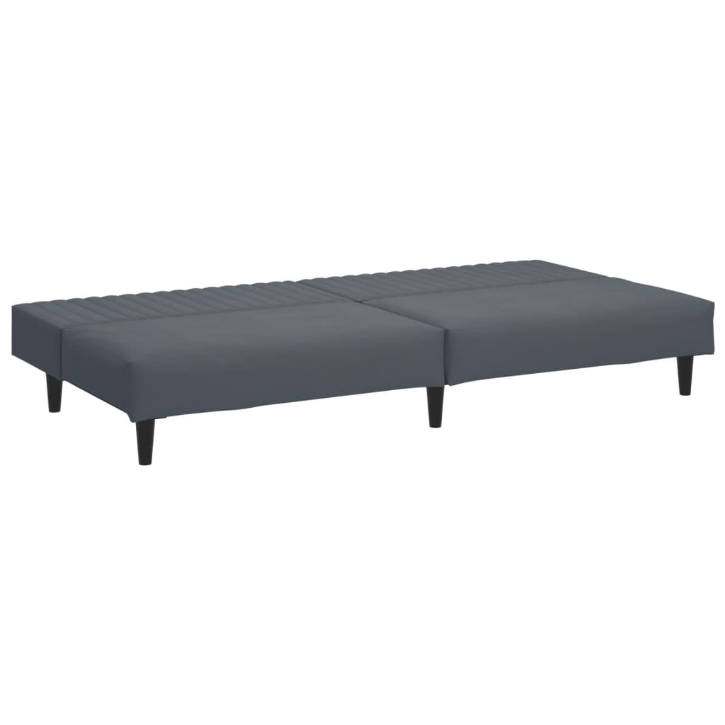 Ensemble de canapés 2 pcs gris foncé velours - XIOS