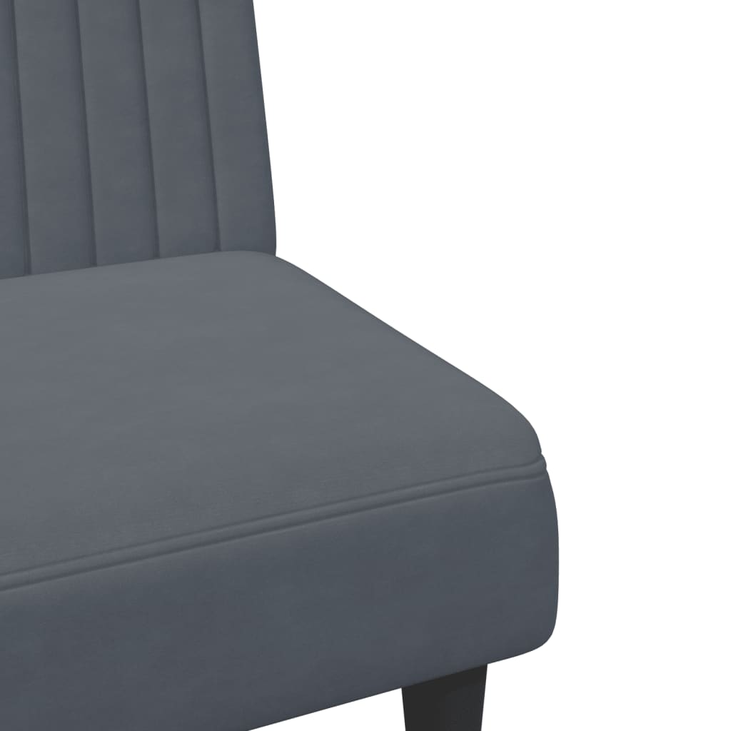 Ensemble de canapés 2 pcs gris foncé velours - XIOS