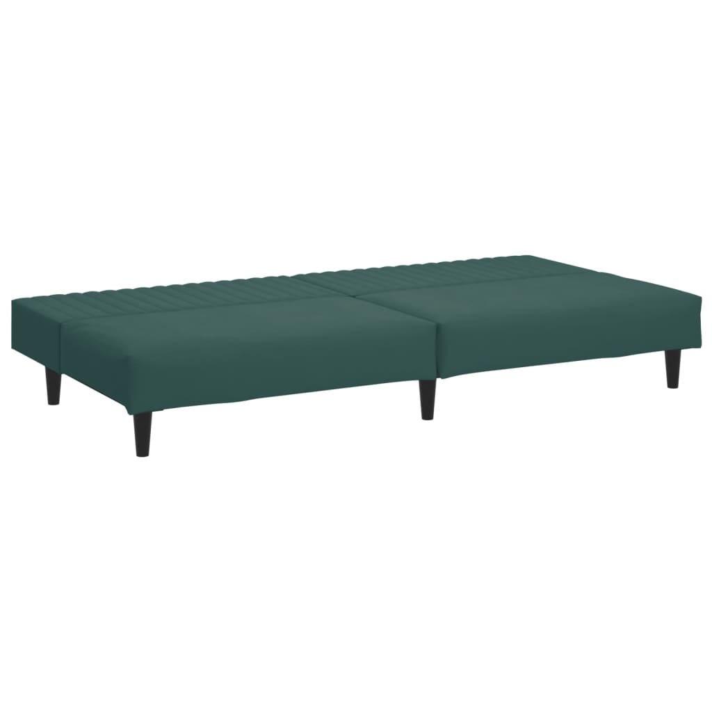 Ensemble de canapés 2 pcs vert foncé velours - XIOS