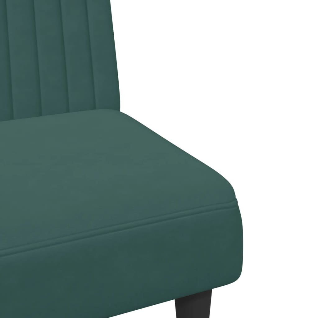 Ensemble de canapés 2 pcs vert foncé velours - XIOS