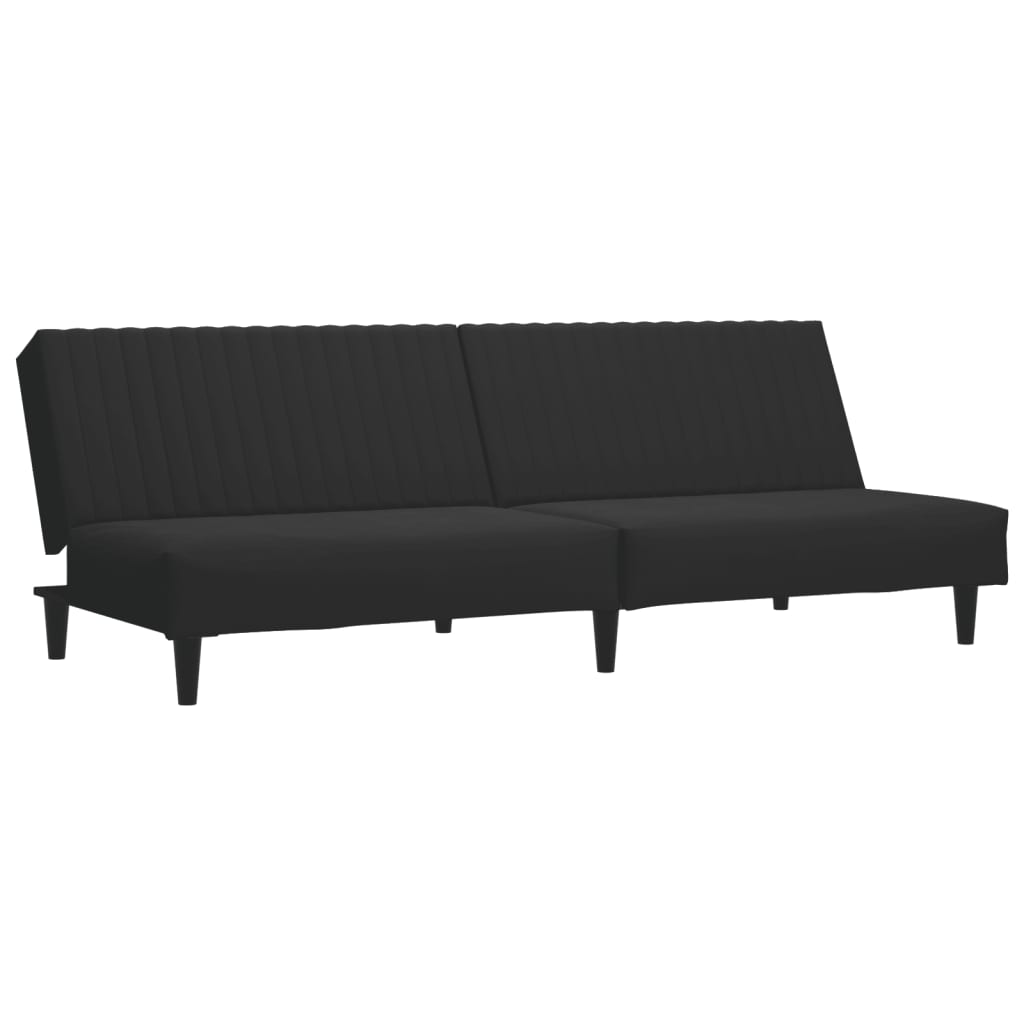 Ensemble de canapés 2 pcs noir velours - XIOS