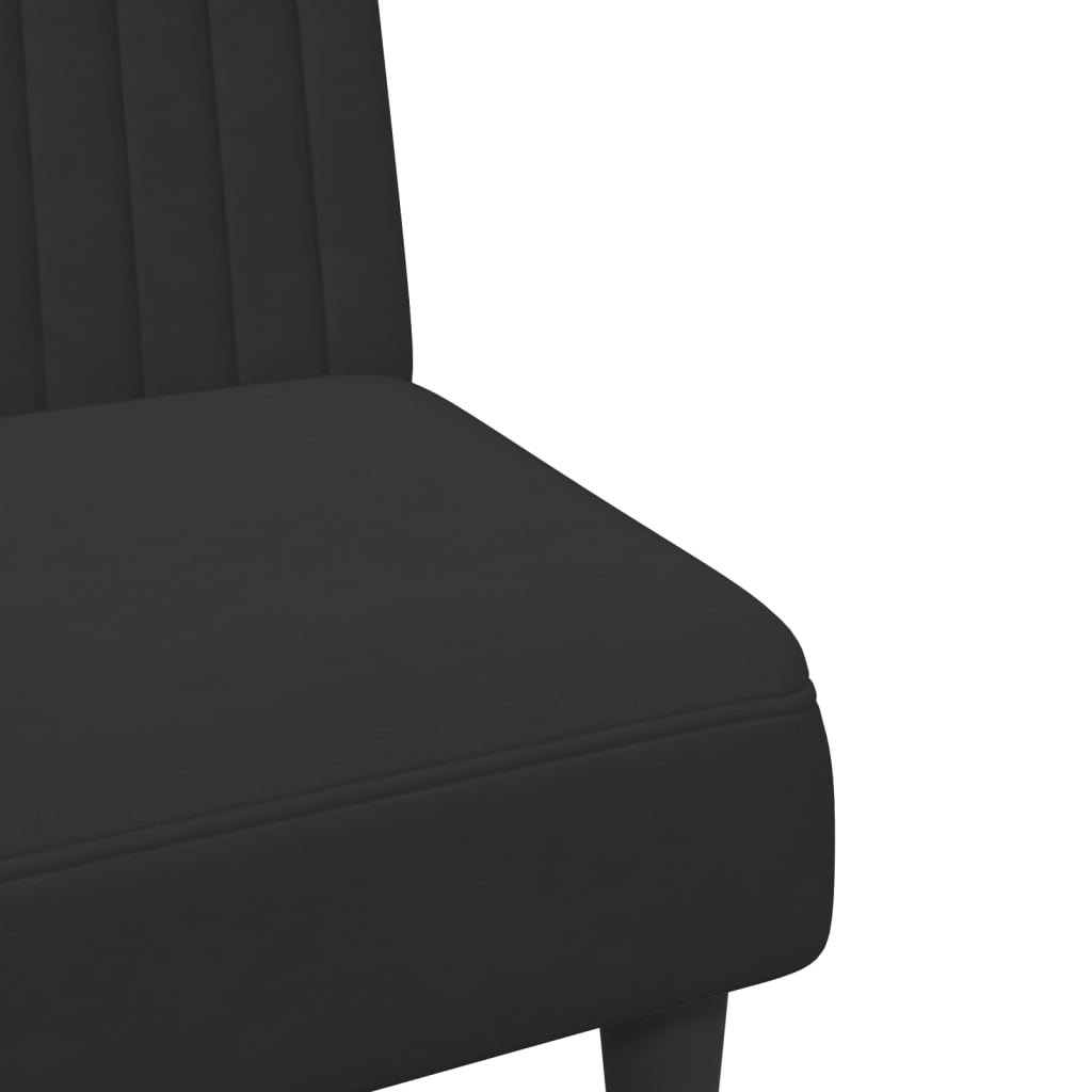 Ensemble de canapés 2 pcs noir velours - XIOS