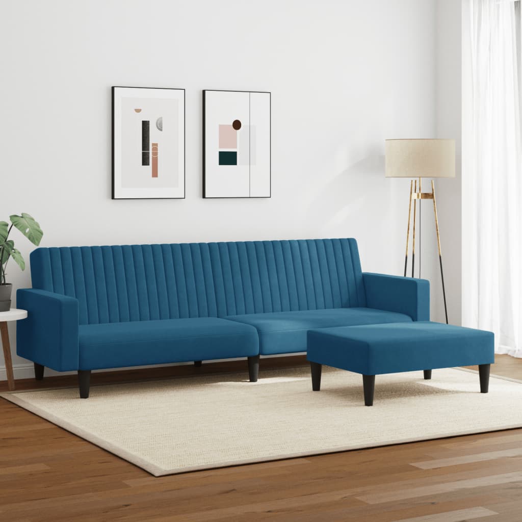 Ensemble de canapés 2 pcs bleu velours - XIOS
