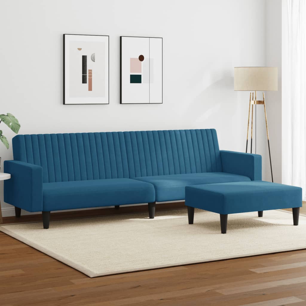 Ensemble de canapés 2 pcs bleu velours - XIOS