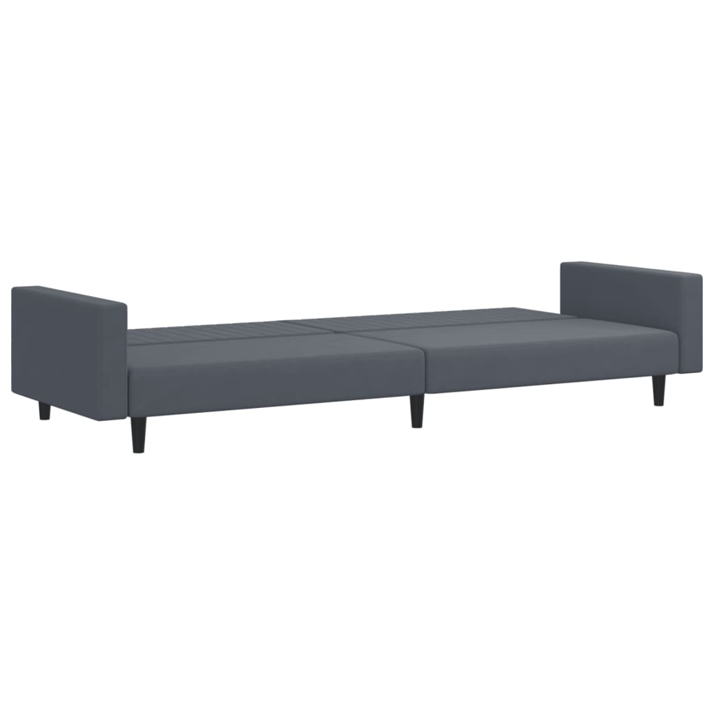 Ensemble de canapés 2 pcs gris foncé velours - XIOS