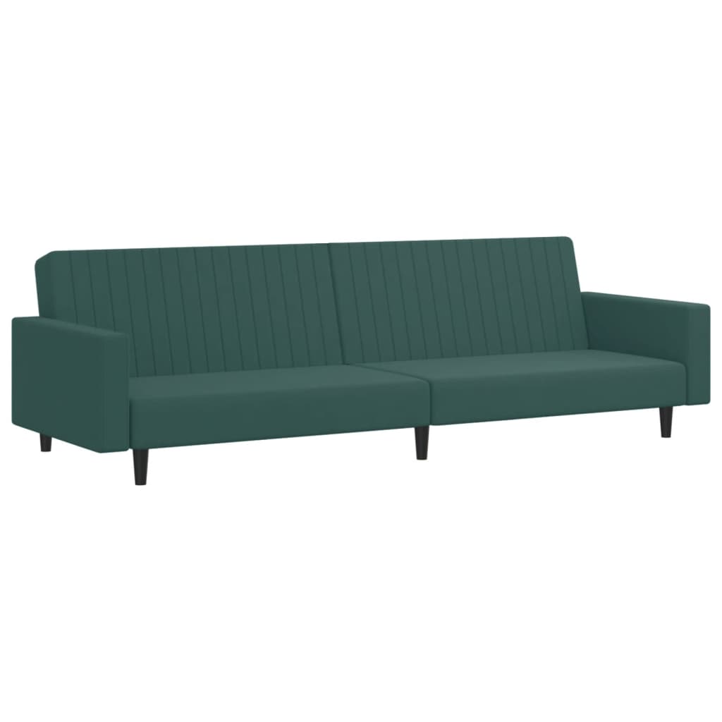 Ensemble de canapés 2 pcs vert foncé velours - XIOS