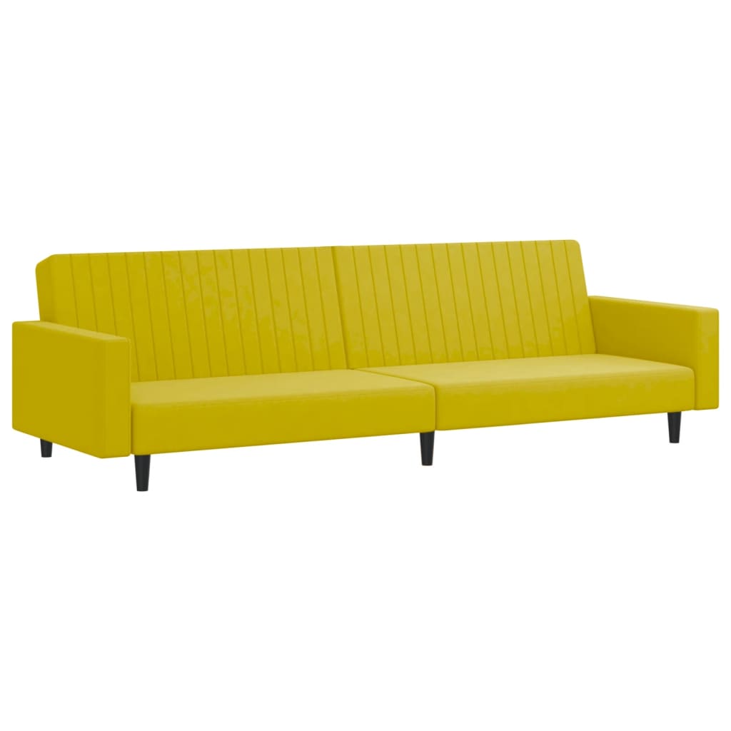 Ensemble de canapés 2 pcs jaune velours - XIOS