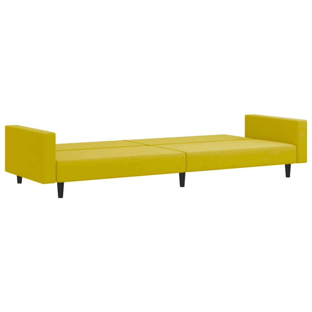Ensemble de canapés 2 pcs jaune velours - XIOS
