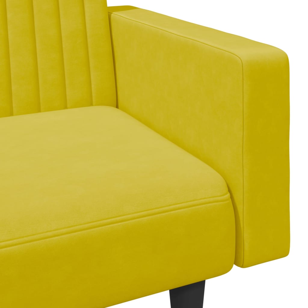 Ensemble de canapés 2 pcs jaune velours - XIOS