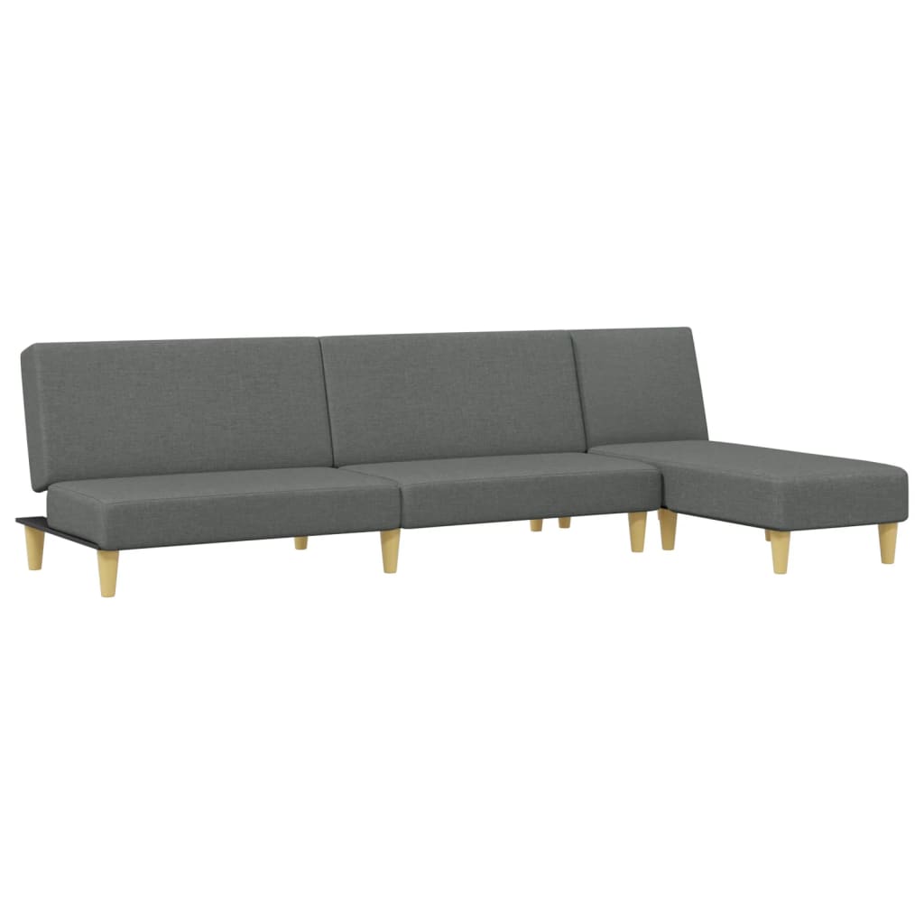 Ensemble de canapés 2 pcs gris foncé tissu - XIOS