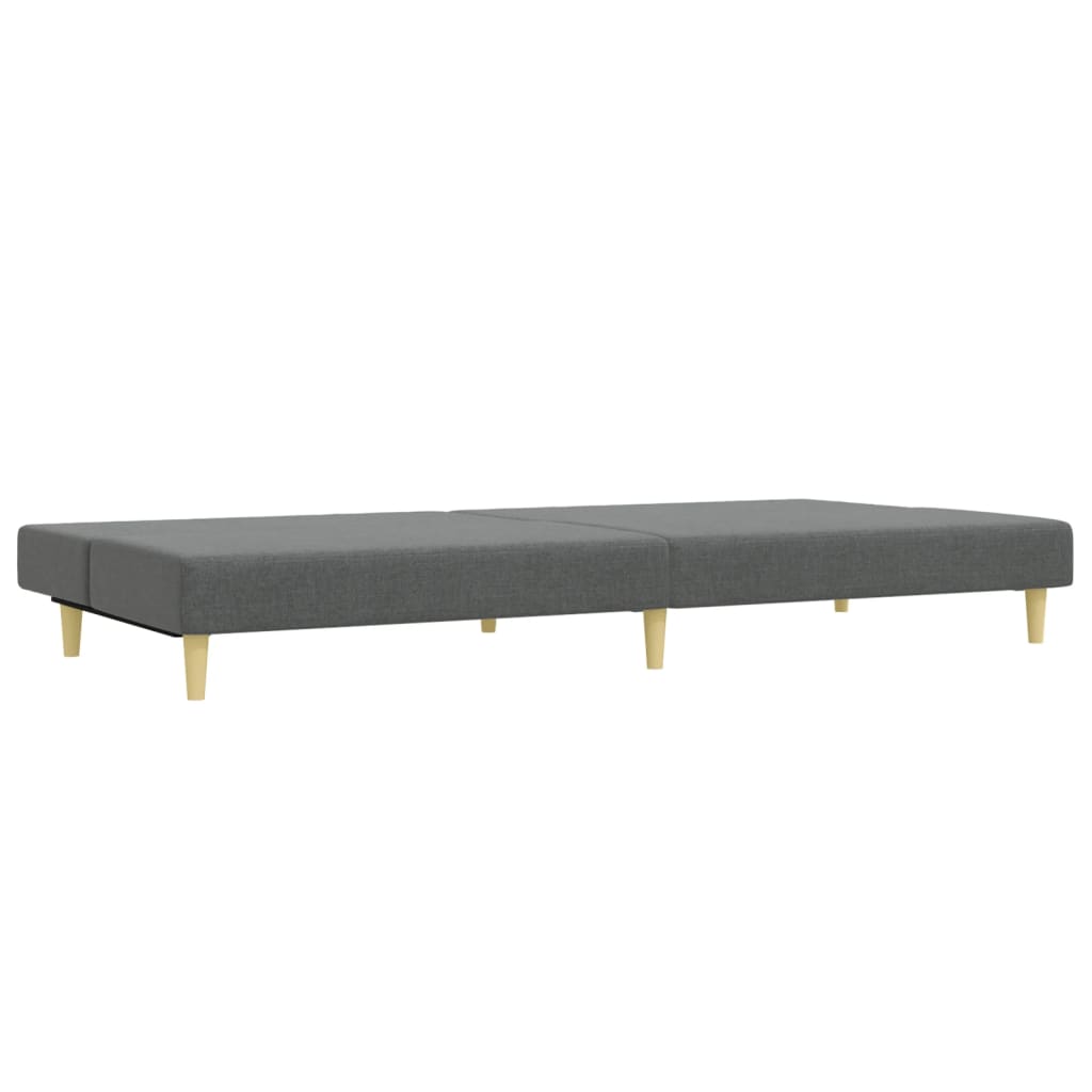 Ensemble de canapés 2 pcs gris foncé tissu - XIOS