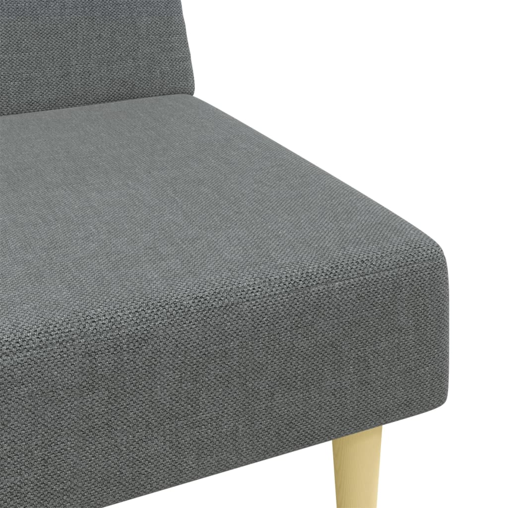 Ensemble de canapés 2 pcs gris foncé tissu - XIOS