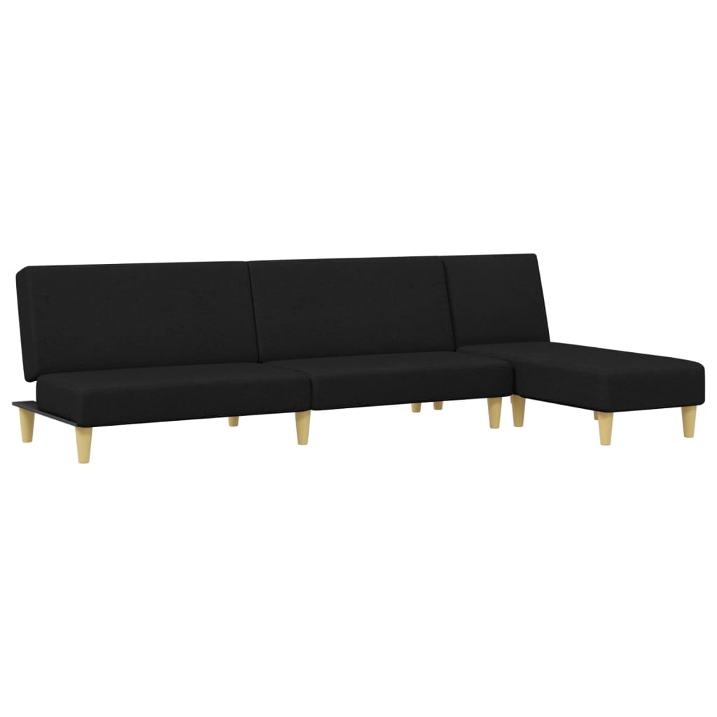 Ensemble de canapés 2 pcs noir tissu - XIOS