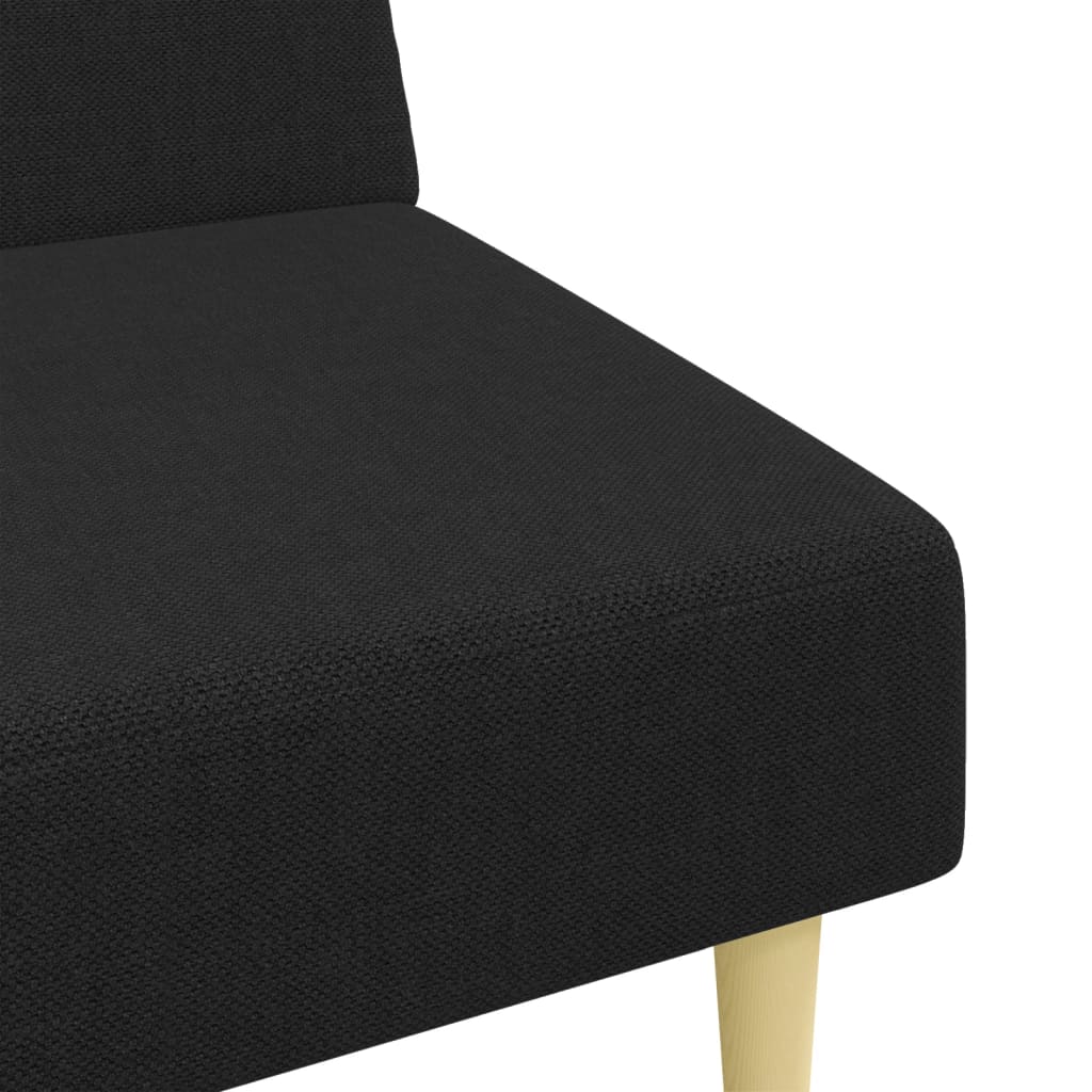 Ensemble de canapés 2 pcs noir tissu - XIOS