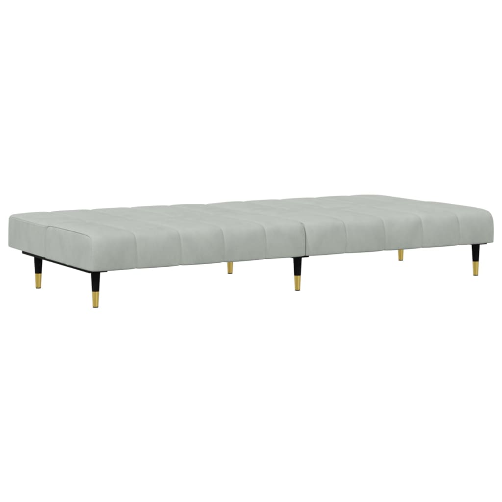 Ensemble de canapés 2 pcs gris clair velours - XIOS
