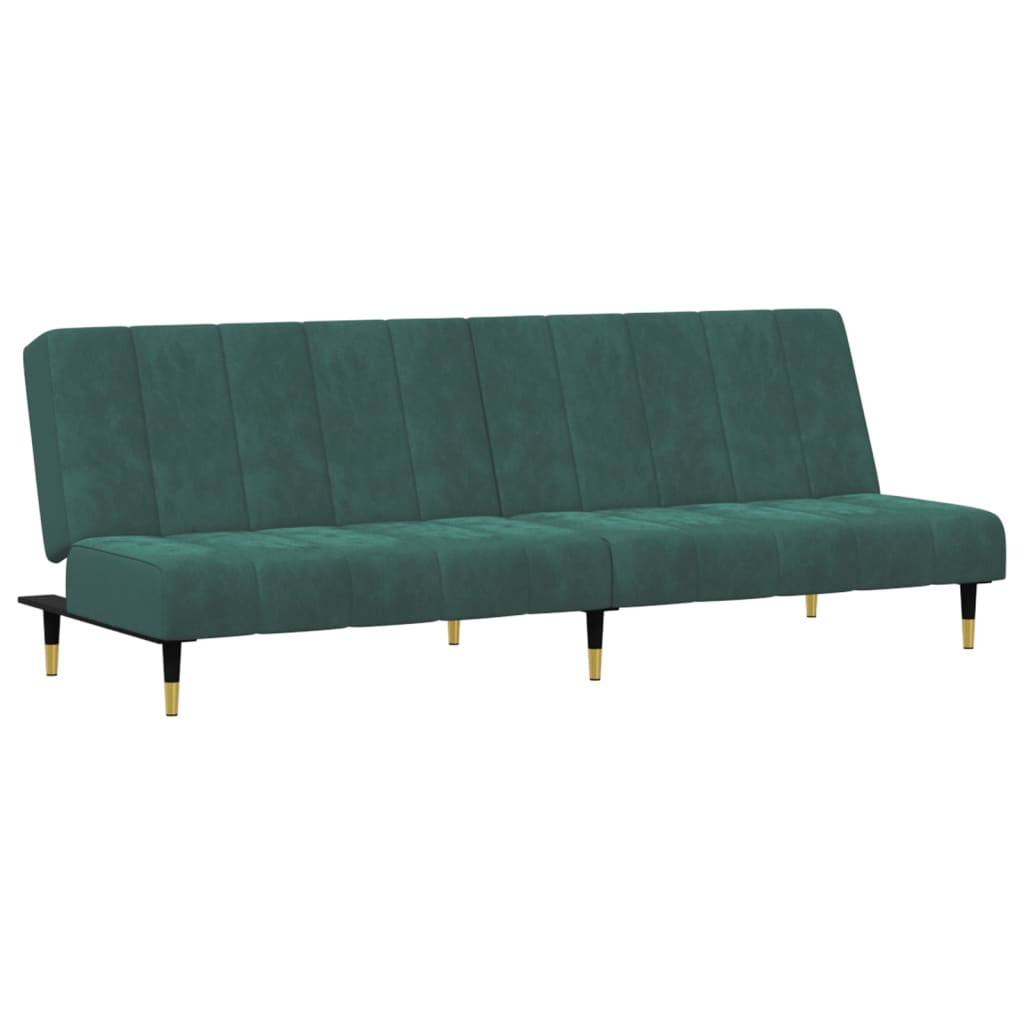 Ensemble de canapés 2 pcs vert foncé velours - XIOS