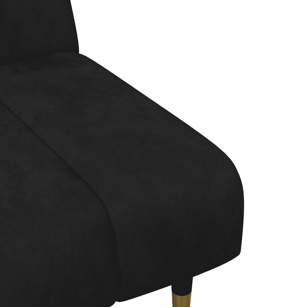 Ensemble de canapés 2 pcs noir velours - XIOS