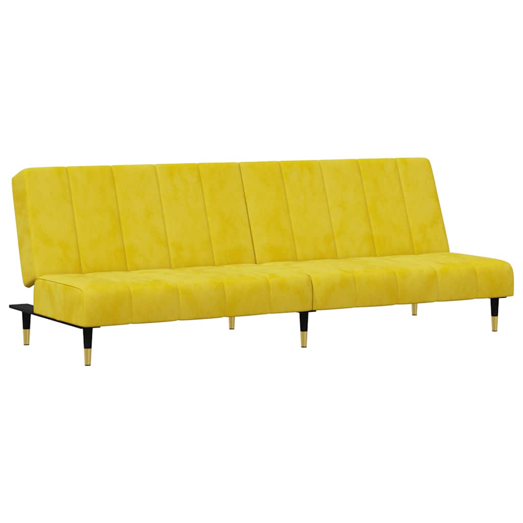 Ensemble de canapés 2 pcs jaune velours - XIOS
