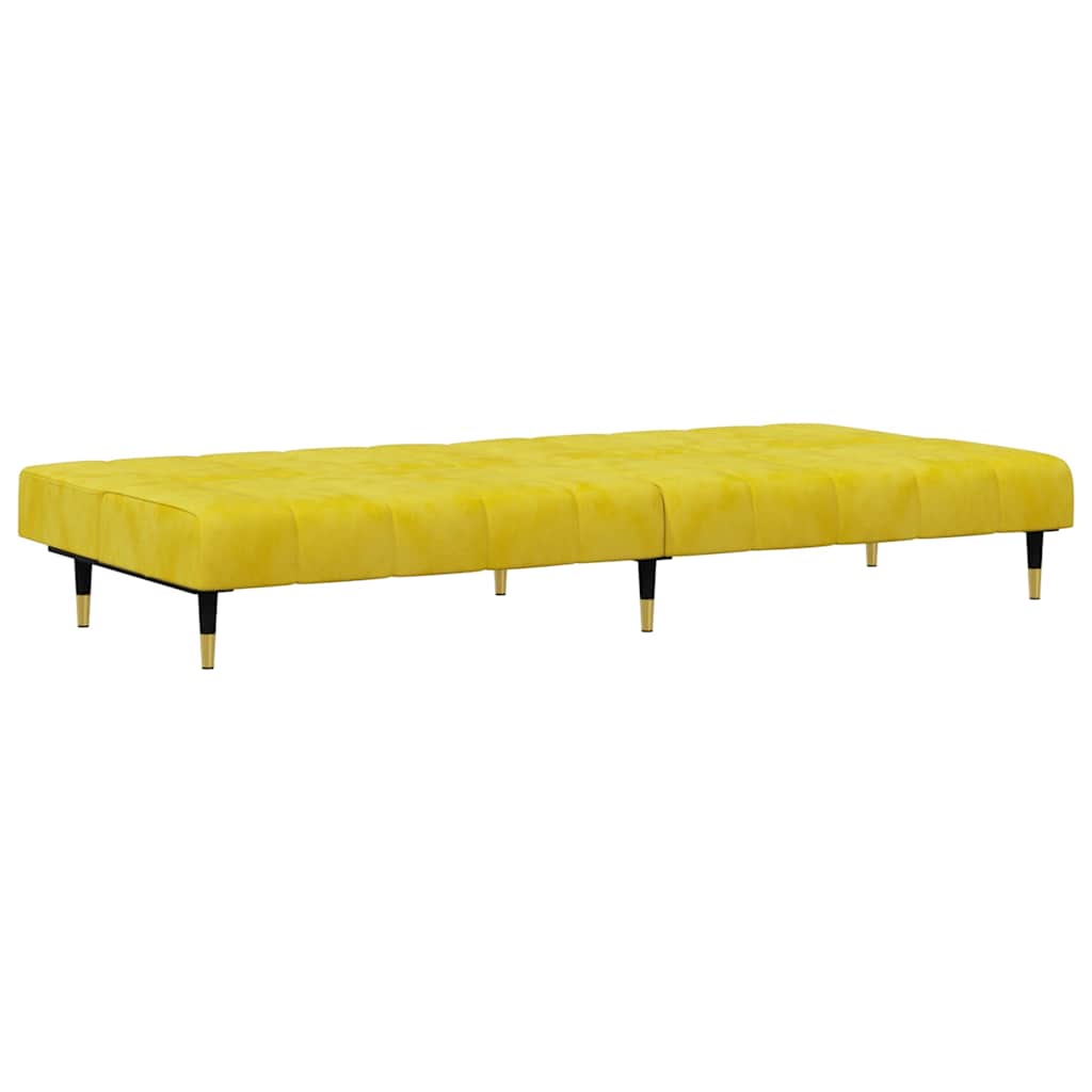 Ensemble de canapés 2 pcs jaune velours - XIOS