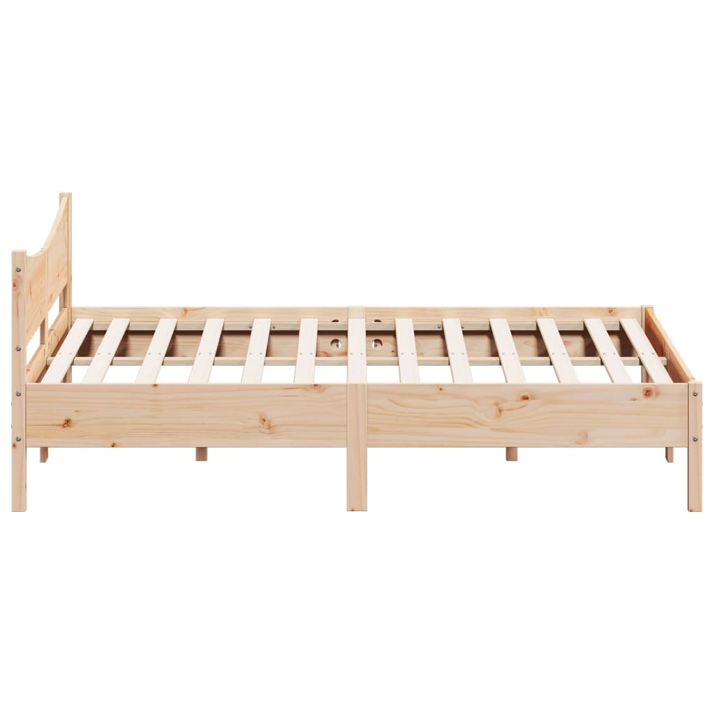Cadre de lit sans matelas 200x200 cm bois massif de pin - XIOS