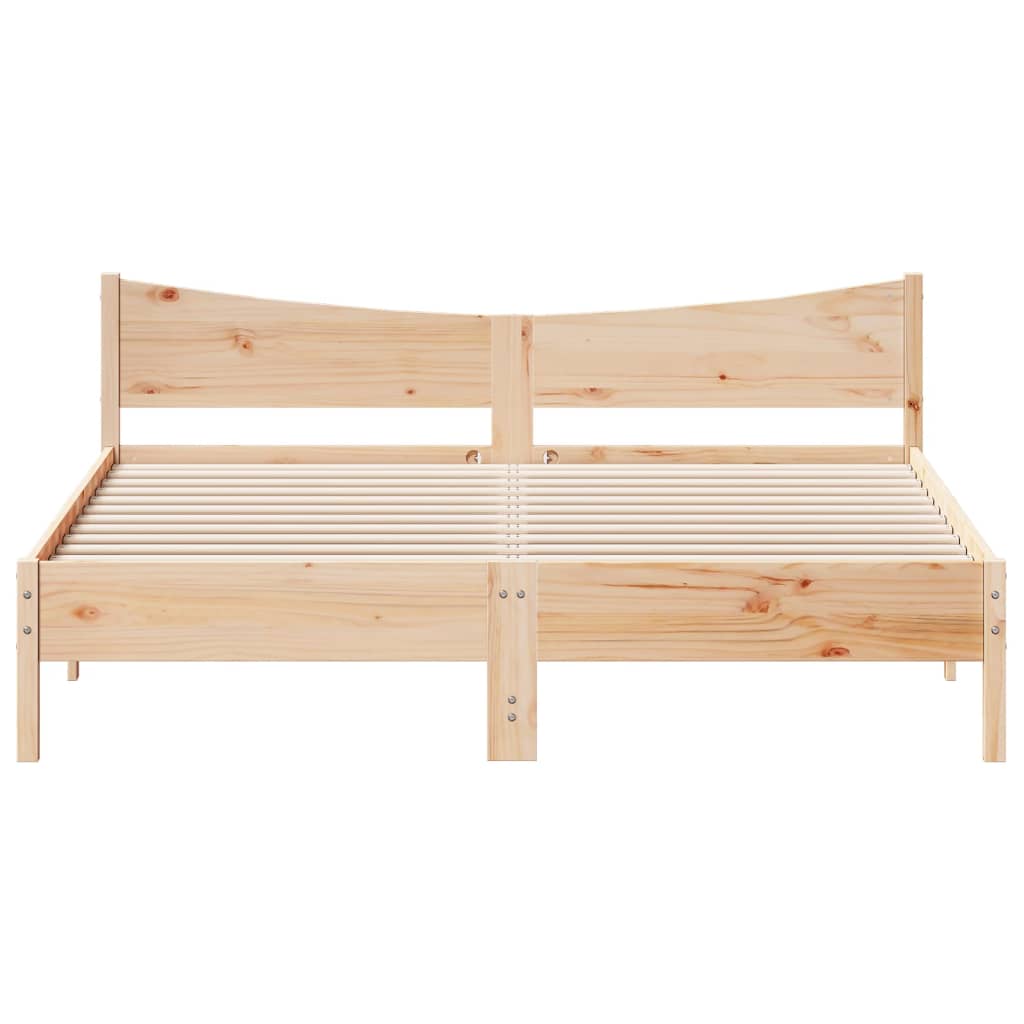 Cadre de lit sans matelas 180x200 cm bois massif de pin - XIOS