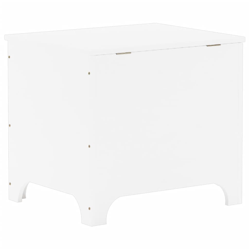 Boîte de rangement avec couvercle RANA blanc bois massif de pin - XIOS