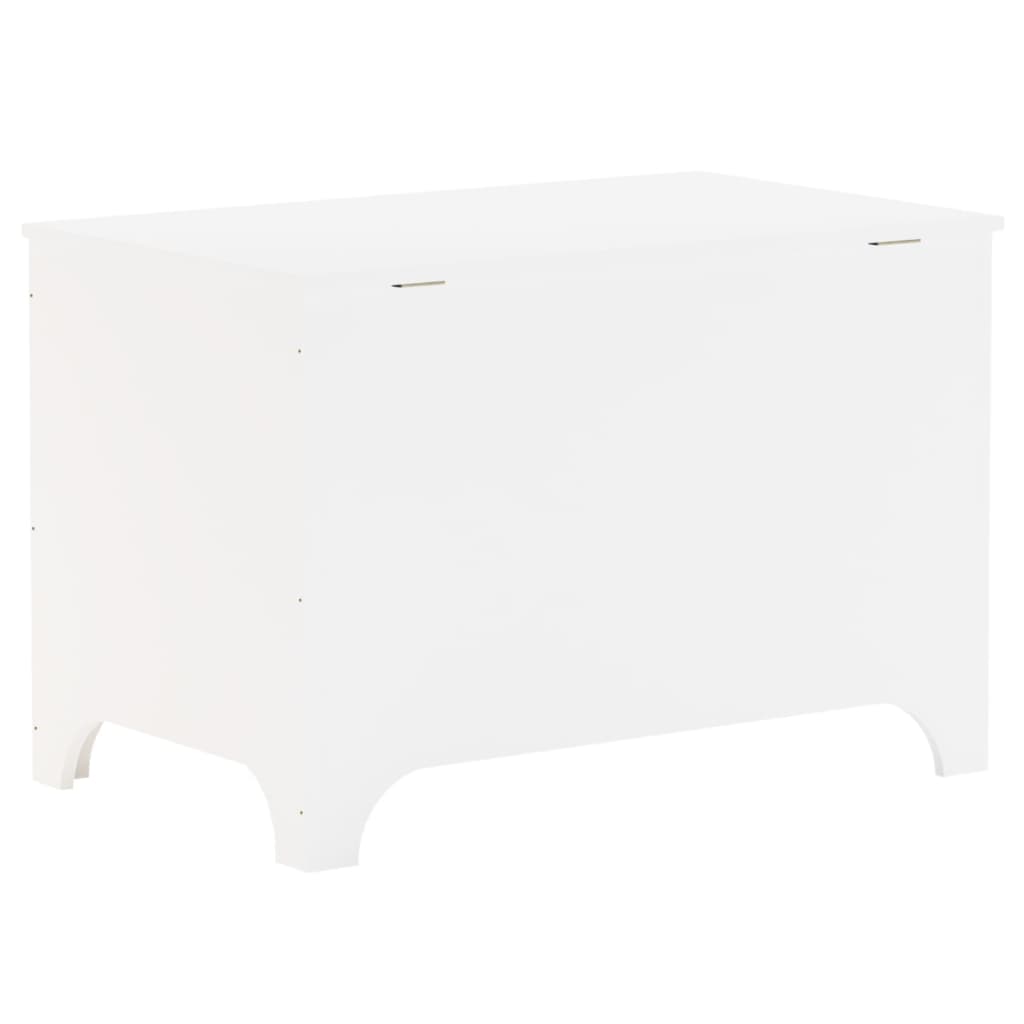 Boîte de rangement avec couvercle RANA blanc bois massif de pin - XIOS