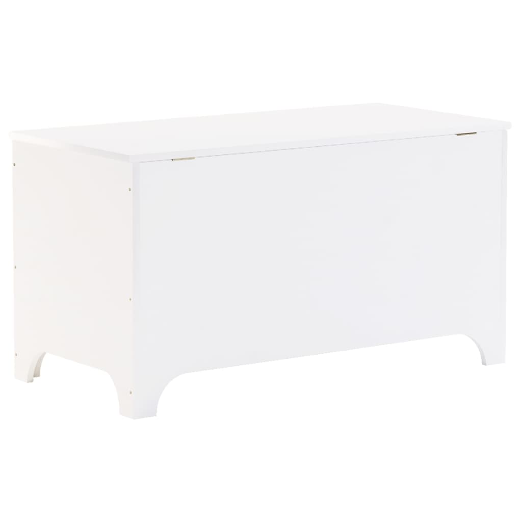 Boîte de rangement avec couvercle RANA blanc bois massif de pin Coffres de rangement vidaXL