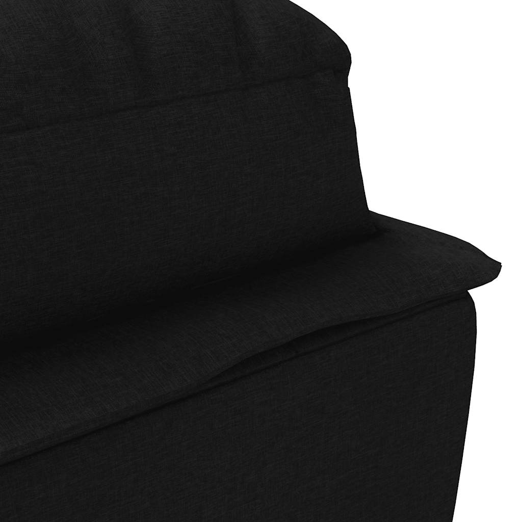 Chaise longue de massage avec coussins noir tissu - XIOS