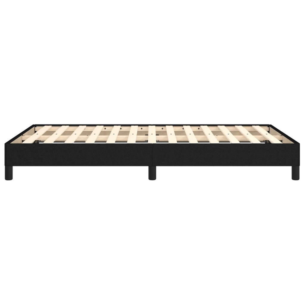 Cadre de lit sans matelas noir 120x190 cm tissu - XIOS