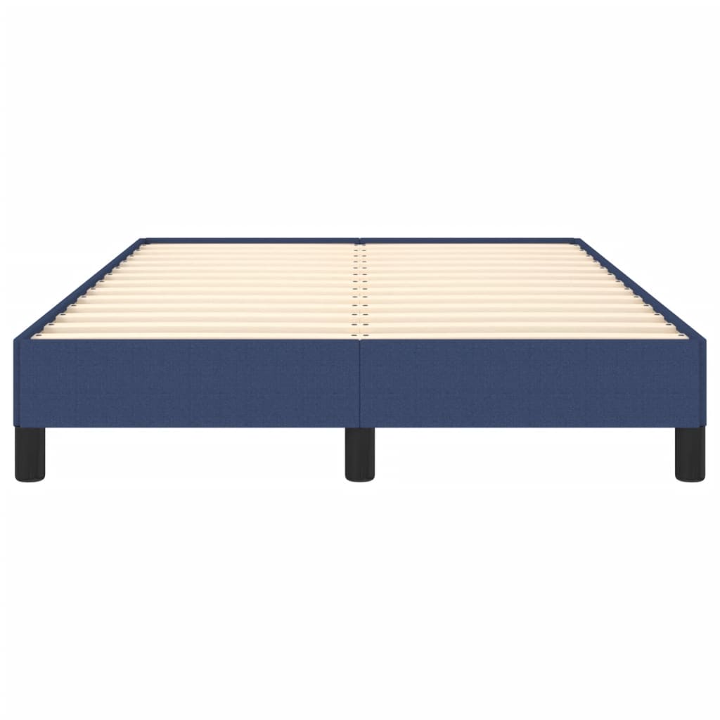 Cadre de lit sans matelas bleu 120x190 cm tissu - XIOS