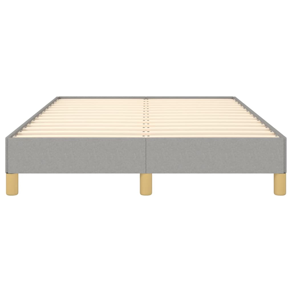 Cadre de lit sans matelas gris clair 120x190 cm tissu - XIOS