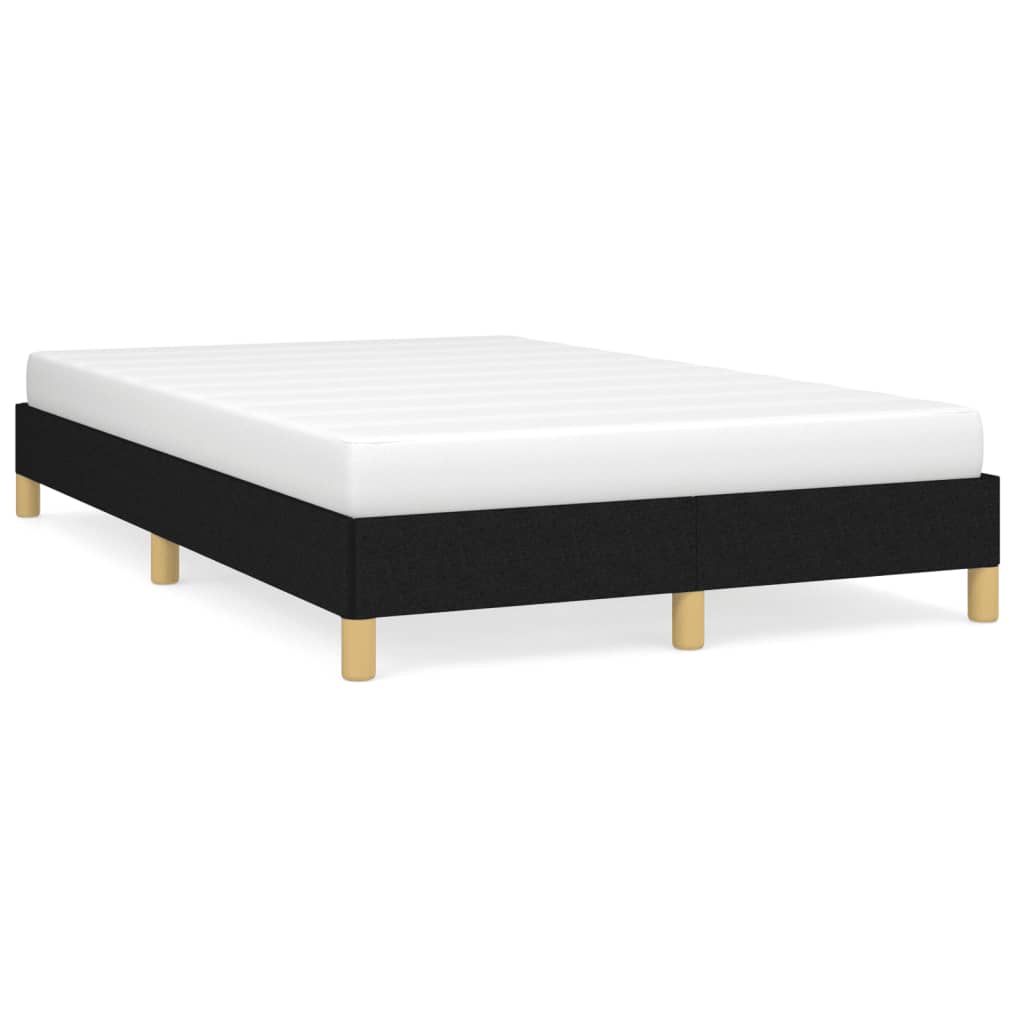 Cadre de lit sans matelas noir 120x190 cm tissu - XIOS