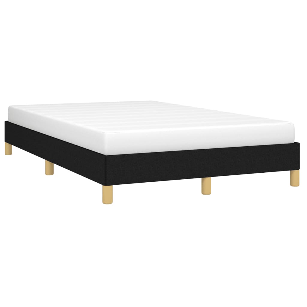 Cadre de lit sans matelas noir 120x190 cm tissu - XIOS