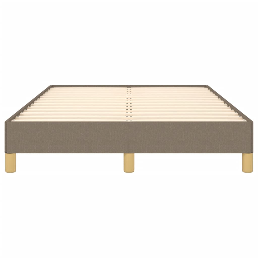 Cadre de lit sans matelas taupe 120x190 cm tissu - XIOS