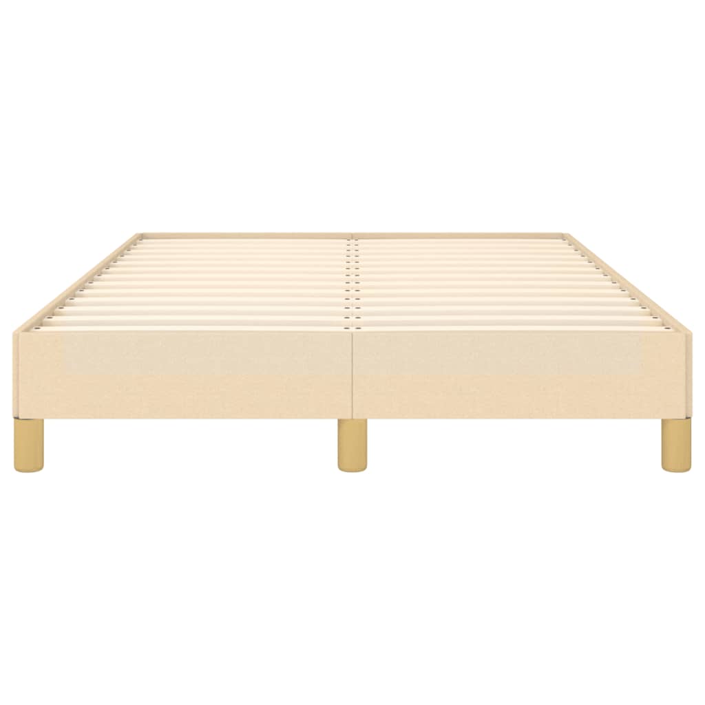 Cadre de lit sans matelas crème 120x190 cm tissu - XIOS