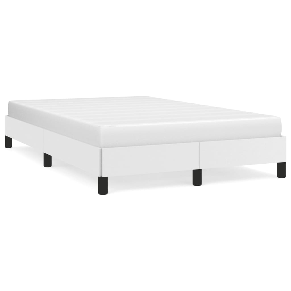 Cadre de lit sans matelas blanc 120x190 cm similicuir - XIOS