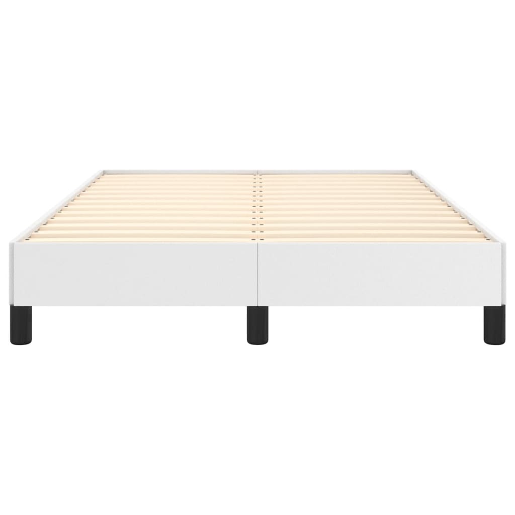 Cadre de lit sans matelas blanc 120x190 cm similicuir - XIOS