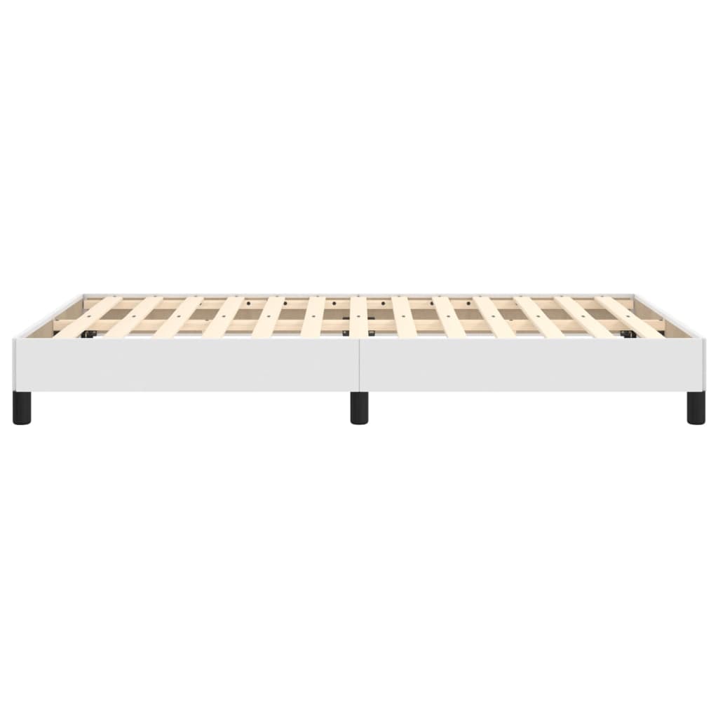 Cadre de lit sans matelas blanc 120x190 cm similicuir - XIOS