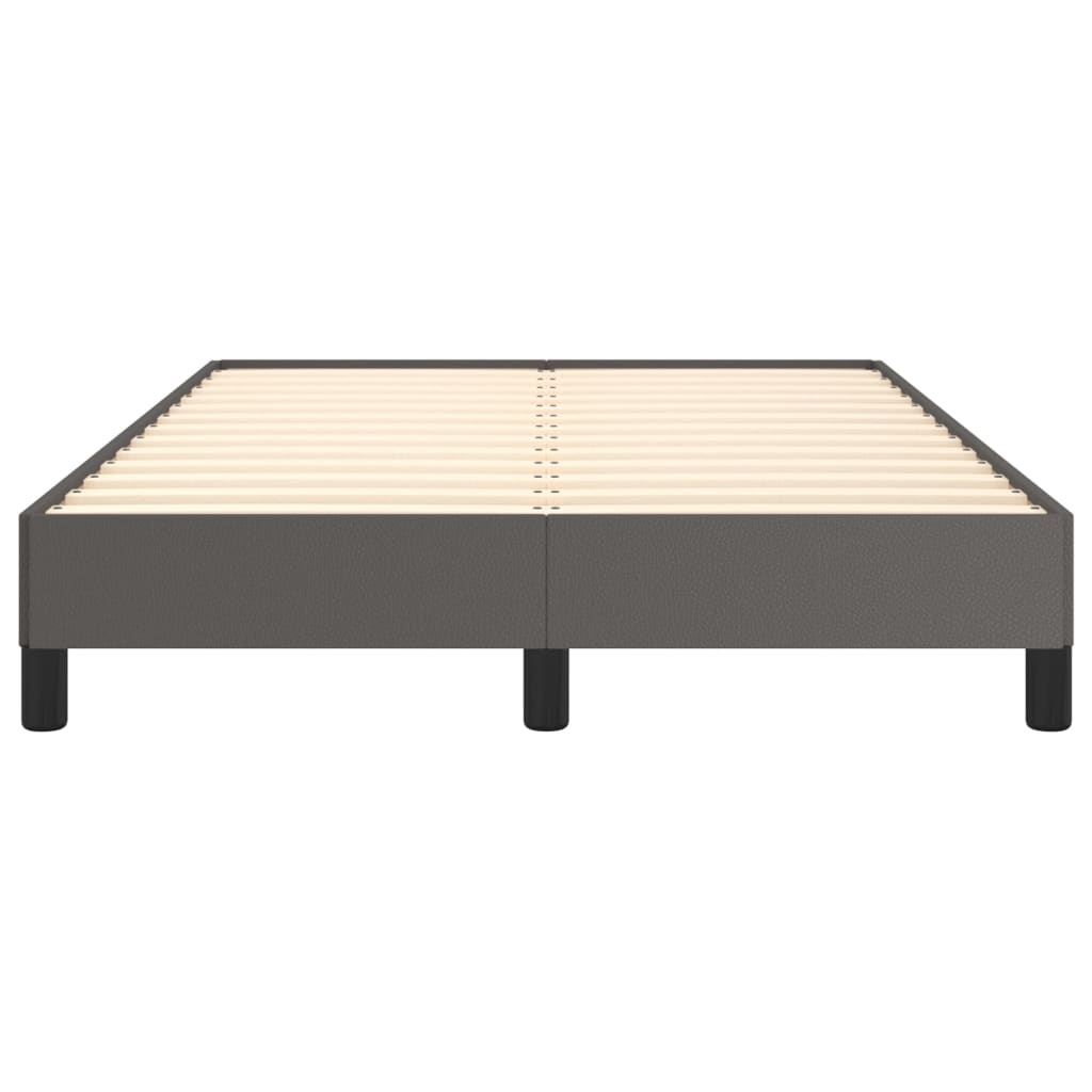 Cadre de lit sans matelas gris 120x190 cm similicuir - XIOS