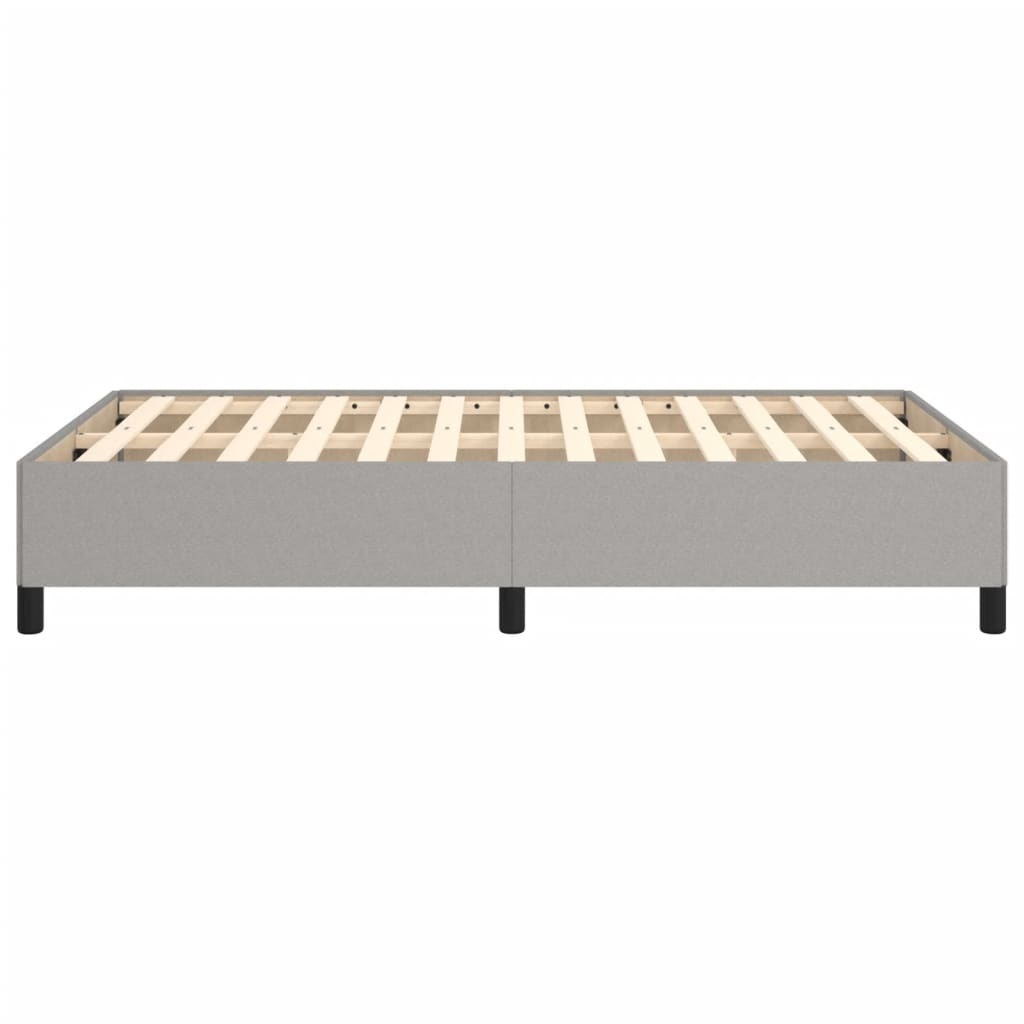 Cadre de lit sans matelas gris clair 120x190 cm tissu - XIOS