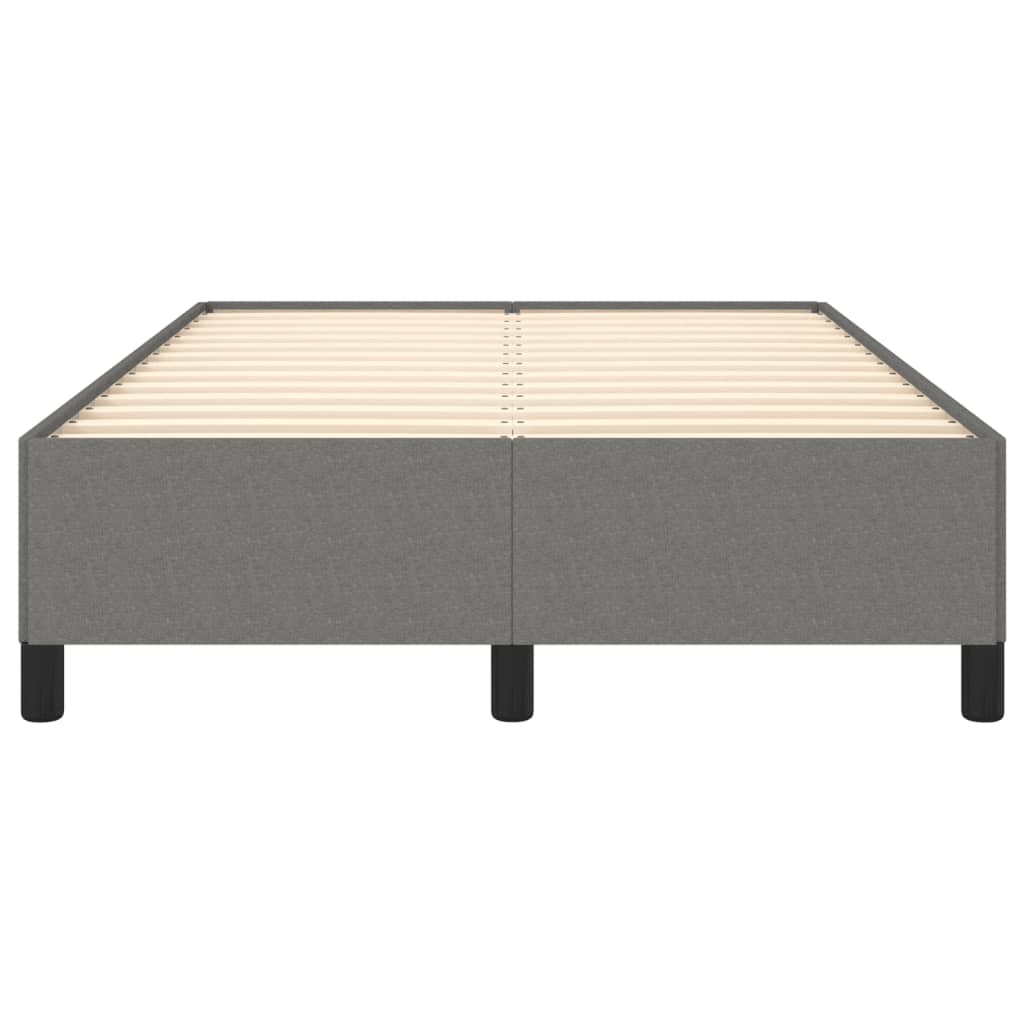 Cadre de lit sans matelas gris foncé 120x190 cm tissu - XIOS