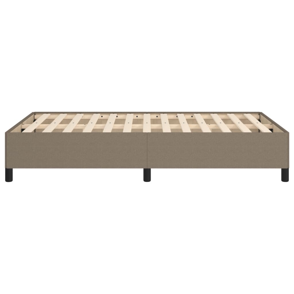 Cadre de lit sans matelas taupe 120x190 cm tissu - XIOS